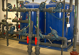 Pressure sand filters providing tertiary treatment at a wastewater reclamation facility
